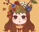 商用OK！可愛いミニキャライラスト作成します キャラデザも承ります。小物1点無料 イメージ2