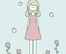 商用可！ゆるかわでシンプルなイラストを制作します SNSアイコンや挿絵にピッタリ！ゆる〜いテイストで癒される✿ イメージ2