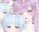 かわいい女の子のアイコン描きます 先着3名様限定の価格です！胸上までの簡易イラストです。 イメージ4