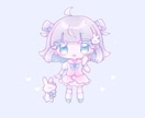SDイラスト♡キラキラ可愛いミニキャラ描きます とにかく"カワイイ"が好きな方へ！SNSアイコン、グッズ等◎ イメージ3