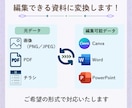画像・PDFを見やすい編集資料に整えます 発信者向けに情報整理からCanva・パワポ化まで対応 イメージ3
