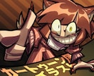 ポップでダーク！カートゥーン調イラスト制作します アイコン、ヘッダー、歌ってみた、一枚絵まで幅広く！【商用可】 イメージ1