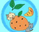 可愛いアイコンがモチーフのイラストになっております 好きな動物と、好きな果物でイラストを描きます。 イメージ2