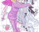 カワイイお洋服を着た女の子/男の子の絵を描きます 病みかわいいイラストで可愛いお洋服を見立てます! イメージ3