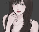韓国風｜クールで綺麗めな女の子イラスト描きます 可愛いだけじゃ物足りない。クールなイラストを探している貴方へ イメージ4