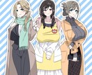 アニメ塗りのキャラクターイラスト描きます アニメ塗りの立ち絵・一枚絵を提供します。 イメージ4