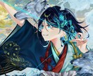 和風で魅力的な女の子を描きます ヘッダー・アイコン・表紙や動画のサムネイルに映える1枚を。 イメージ2
