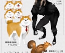 全身・差分対応の立ち絵・キャラデザインを制作します 人外や動物もOK！TRPG・配信・ゲーム向けイラスト対応 イメージ7