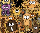 popでかわいいイラスト描きます 目がおおきいところがチャームポイント！ イメージ1