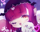 ミニキャラのアイコンを描きます ゆめかわなミニキャラを作成します:*:・(*´ω`pq゛ イメージ4
