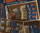 エスコートカードテンプレート販売します 映画チケット風エスコートカード イメージ1