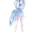 淡い色使いでイラストお描きします ゆめかわや水彩風もお任せください！ イメージ2
