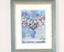水彩/パステルで優しい色彩の絵画作品を制作します サイズ:18×13cm/額付/挿絵/表紙絵/お部屋に飾る絵 イメージ4