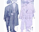 万人受けアニメ塗りのデフォルメ調の立ち絵制作します VTuberの立ち絵、アクスタ用立ち絵、グッズ用等 イメージ2