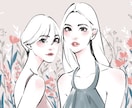 モードでおしゃれなアイコンイラスト描きます 華やか＆美しい！プレゼントにも◎ イメージ10