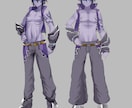 VRoid+Blenderでﾓﾃﾞﾘﾝｸﾞします 持ち込みイラストorｷｬﾗﾃﾞｻﾞ依頼で０から制作もOK！ イメージ3
