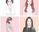 大人女性向け可愛い水彩風アイコンお安く作成します 商用無料！ビジネス／副業／アイコン／挿絵／名刺／プレゼント イメージ7