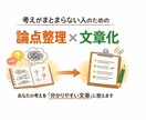 考えがまとまらない文章を論点整理します 頭の中のモヤモヤを、整え読みやすいテキストに整えます。 イメージ1