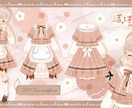 VTさん向けキャラデザ&VRoidモデリングします キャラデザ&VRoidモデルセットですぐに3Dで活動できます イメージ3