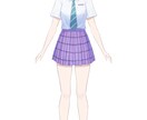 vtuber立ち絵を制作します Live2D用パーツ分けイラスト イメージ2