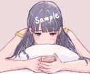SNSアイコン制作します アナログ風のバストアップイラストです イメージ8