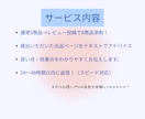 レビュー投稿でお得に添削します 通常5商品→レビューで8商品をプロが添削 イメージ3