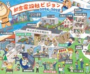 企業ビジョン理念・夢をオリジナルイラストで描きます ◎組織の一体感・目標意識を高めるビジョンマップ、事業マップに イメージ1