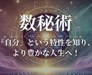 数秘術であなたの特性を鑑定します 意外と知らない自分自身の特性を知ることができます。 イメージ1