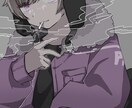 淡い色のイラスト承ります キャス画やグッズ制作、アイコン用のイラストをお探しの方へ！ イメージ1