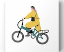 シンプルでおしゃれなフラットイラスト、作成します シンプルだけど目を引く印象をデザインします イメージ1
