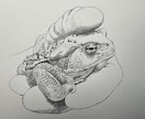 プロが世界に一枚のリアルなペット鉛筆画を描きます 昆虫・魚類・両生類・爬虫類・鳥類・哺乳類まで全対応します イメージ9