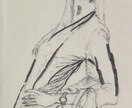 人のイラストを描いています 鉛筆画でシンプルに！人物画を描いています。 イメージ1