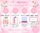 女性タ－ゲットに響く高品質なバナ－制作します 集客・売上に繋がるデザインをご提案！												 イメージ2