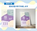 語りすぎない！ポップな！ポスターの命名書作成します インテリアにもなる！いつまでも飾れる命名書を作成します イメージ4