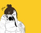 高評価実績あり✴︎オシャレな似顔絵イラスト描きます アイコン/ペーパーアイテム/プレゼントに…♡ イメージ1