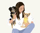 好きな写真を使ってオーダーメイドのアートを描きます ペット、家族、ウェディングなどなんでも! イメージ3