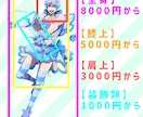 TRPG等の立ち絵制作します 動きのある目立つイラスト、その日の立ち絵に困っている方へ イメージ1