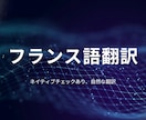 日仏翻訳承ります 自然な翻訳　フランス語←→日本語 イメージ1