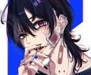 一枚絵イラストなど描きます 男女どちらでもかっこよく可愛く描きます！ イメージ7