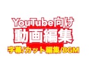 YouTube向け 動画編集の悩みを解決します いいね！チャンネル登録につながる編集を心を込めてします！ イメージ1
