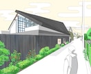 建築のパースを製作いたします 建築空間の魅力を手描きパースで表現します！ イメージ4