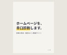 ホームページを辛口診断し、直した文章まで渡します 専門用語なし。読んだその日に、自分で直せます イメージ1