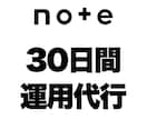 note運用代行｜丸投げで30日間記事作成します 丸投げ｜記事執筆｜ライティング｜フォロワー増｜認知拡大｜外注 イメージ1