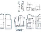 パターン(型紙)のサイズ展開を承ります 20年の経験×CAD｜丁寧に高品質を納品 イメージ2