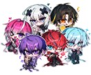 かわいい2頭身のミニキャライラストを描きます アイコンやスタンプに使用できるミニキャライラストを描きます！ イメージ9