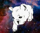 ペットのワンちゃんイラスト描きます 【犬限定】✰︎あなたのワンちゃんを宇宙に浮かばせませんか✰︎ イメージ4