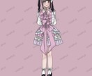アイドル♡コンカフェ♡可愛いイラスト制作します お好みのデザインで可愛いイラストを制作します^>  ̫ <^ イメージ6