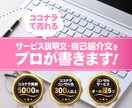 ココナラのプロが商品説明文・プロフィールを書きます 出品者必見！5000件の実績！心を打つ文章ならおまかせ！ イメージ1