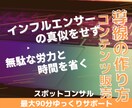 王道パターンの逆を行くコンテンツ販売を教えます 最小限の時間と労力で収益化へ「コンサル最大90分サポート」 イメージ1