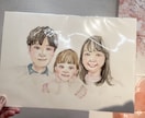 送料込み！手描き水彩原画を2Lサイズで届けます 家族の記念日や大切な方へのプレゼント、ペットとの思い出に！ イメージ8